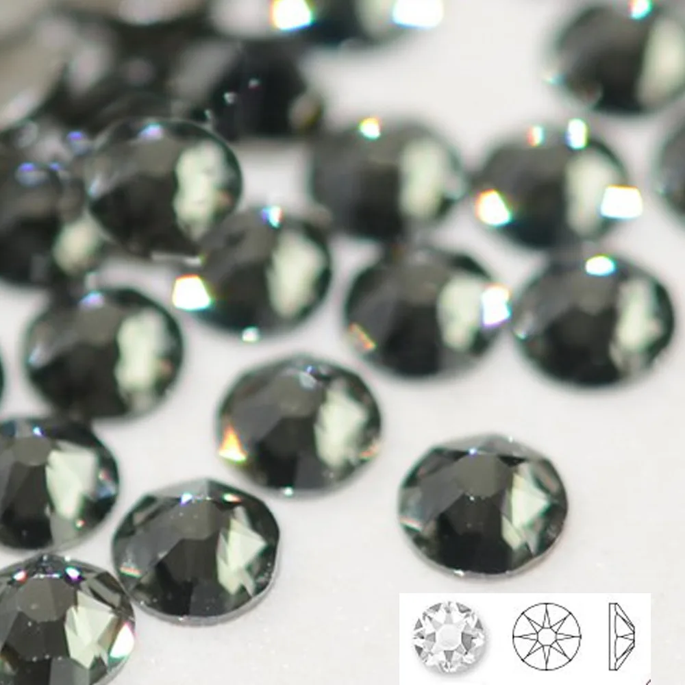 Стразы с кристаллами цвета замка s высшего класса 6A блестящие стразы для горячей