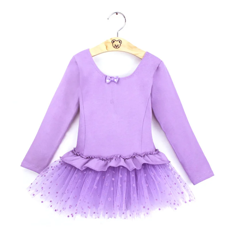 Балетные костюмы для девочек летнее гимнастическое трико розового/фиолетового