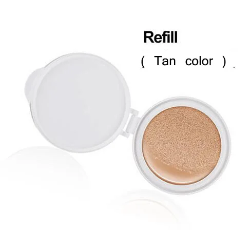 Refill TAN Солнцезащитный крем на воздушной подушке BB CC Крем-корректор увлажняющий тональный крем отбеливающий макияж голый для лица красивый макияж корейская косметика - Цвет: Refill TAN