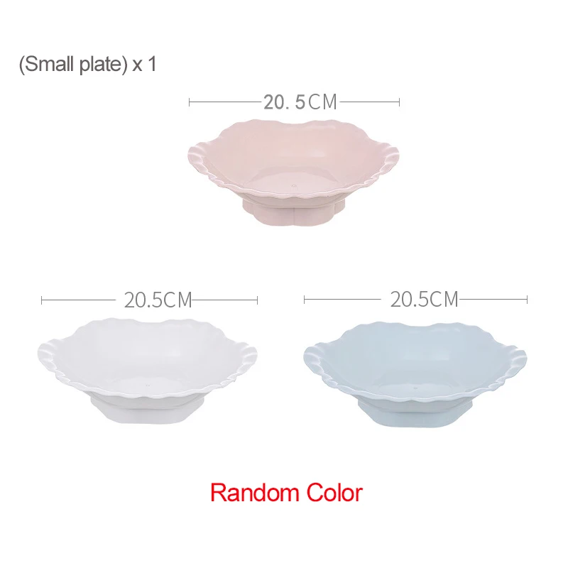 Small plate MICCK 6 сетчатый пластиковый ящик для хранения пищевых гаек вращающийся чехол контейнер для пищевых конфет коробка для хранения Органайзер аксессуары - Цвет: Small plate
