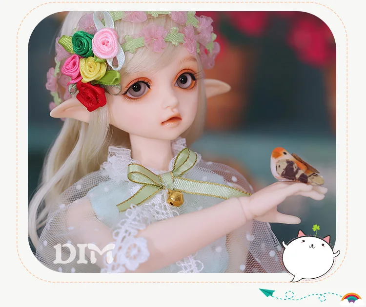 OUENEIFS Flowne1/4 BJD SD Кукла Смола полный набор посылка Комплект DIM