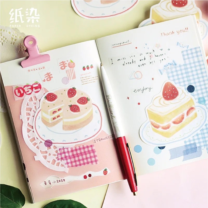 Серия клубника Вива блокнот для заметок на клейкой основе канцелярские