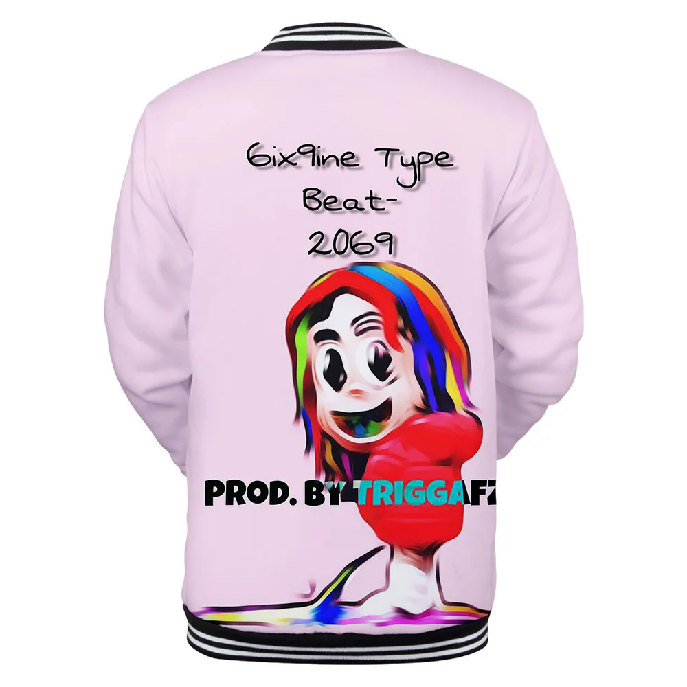 Wintet мужские куртки-бомберы хип-хоп рэппер Tekashi 69 6ix9ine 3D бейсбольная куртка мужская женская tekahi69 мужская толстовка с капюшоном