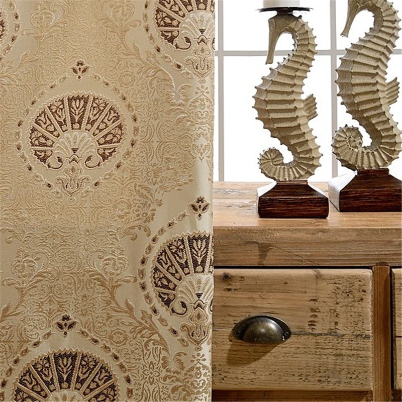 Роскошные затемненные шторы в европейском стиле с 3D тиснением на заказ