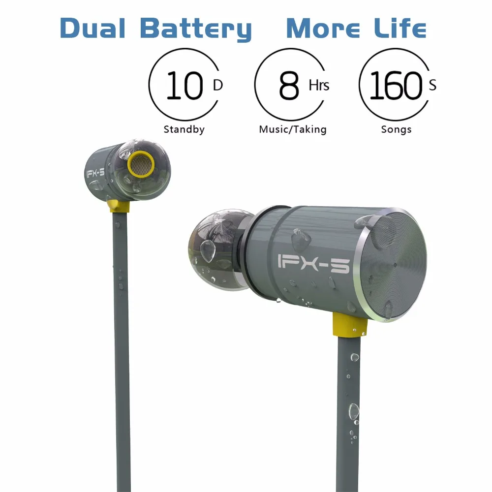 Plextone BX343 беспроводные наушники Bluetooth IPX5 водонепроницаемые Магнитная гарнитура с