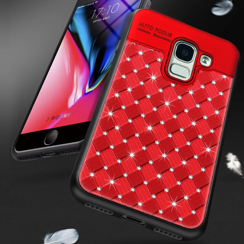 YonLinTan Блестящий Алмазный 3D чехол для Samsung galaxy j4 2018 A6 J6 на силиконовый роскошный