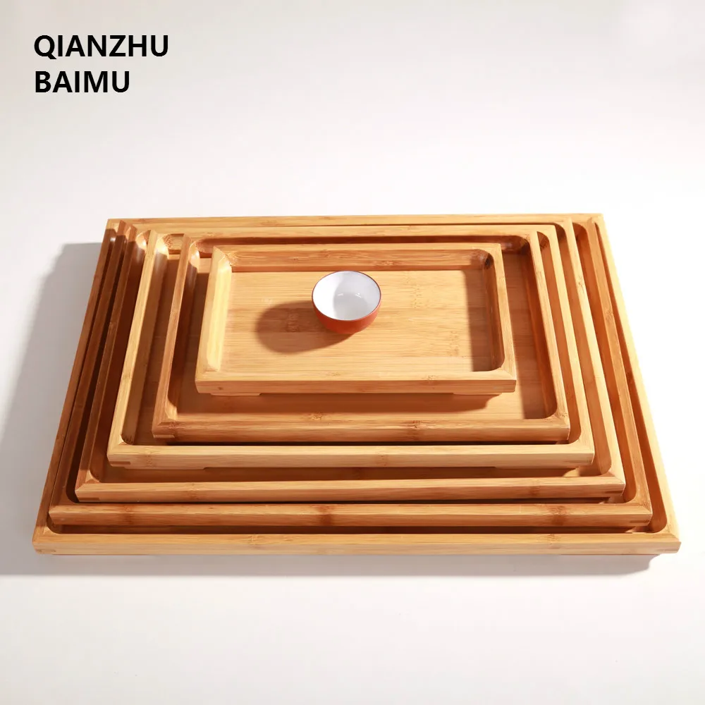 Бамбуковый поддон kungfu поднос для чая Бамбуковая тарелка фруктов кухонный