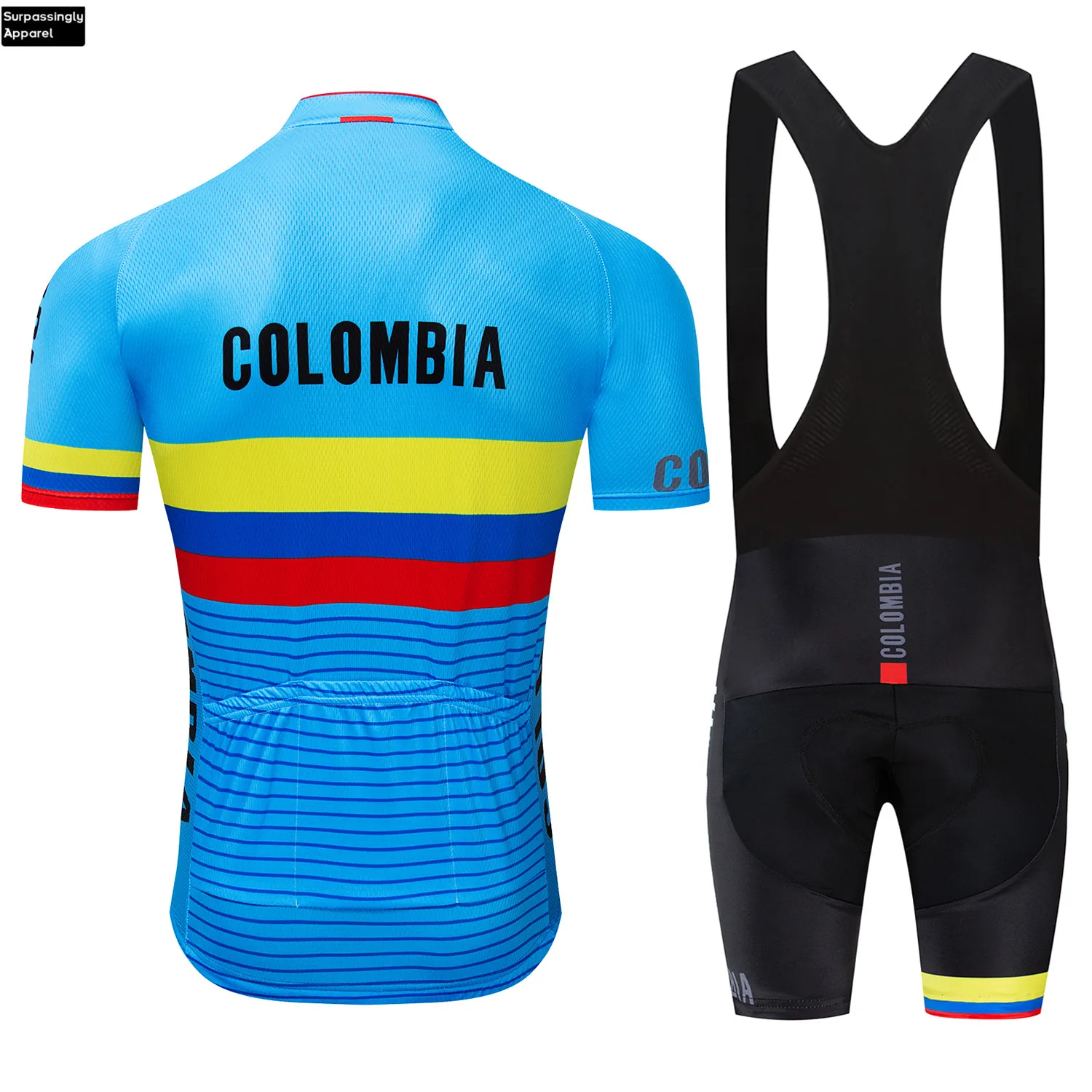 Синие велосипедные командные Джерси Колумбии 2019 шорты с гелевыми подушечками 9D