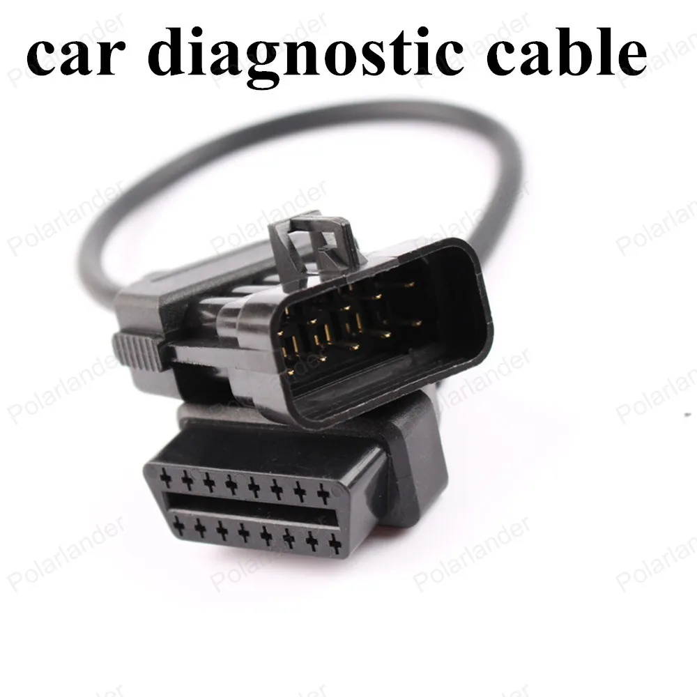Кабель для автомобильного сканера OPEL 10pin до 16pin OBD2 кабель сервисный адаптер Авто