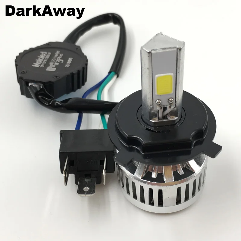 H4 светодиодная фара мотоцикла Conversion Kit Фары двухлучевой 3200LM 32 Вт удара