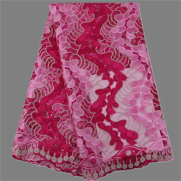 Beautiful embroidery French tulle lace fabric for evening dress African ladies net cloth MN267(5yards/pc) | Дом и сад
