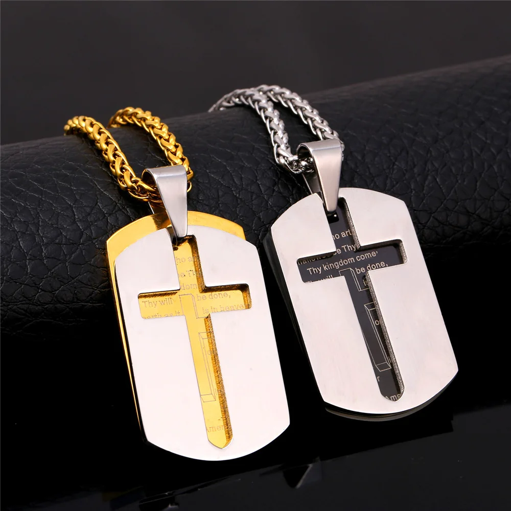Ожерелье с подвеской в виде креста для молитв Бога молитвы Библией женская цепь