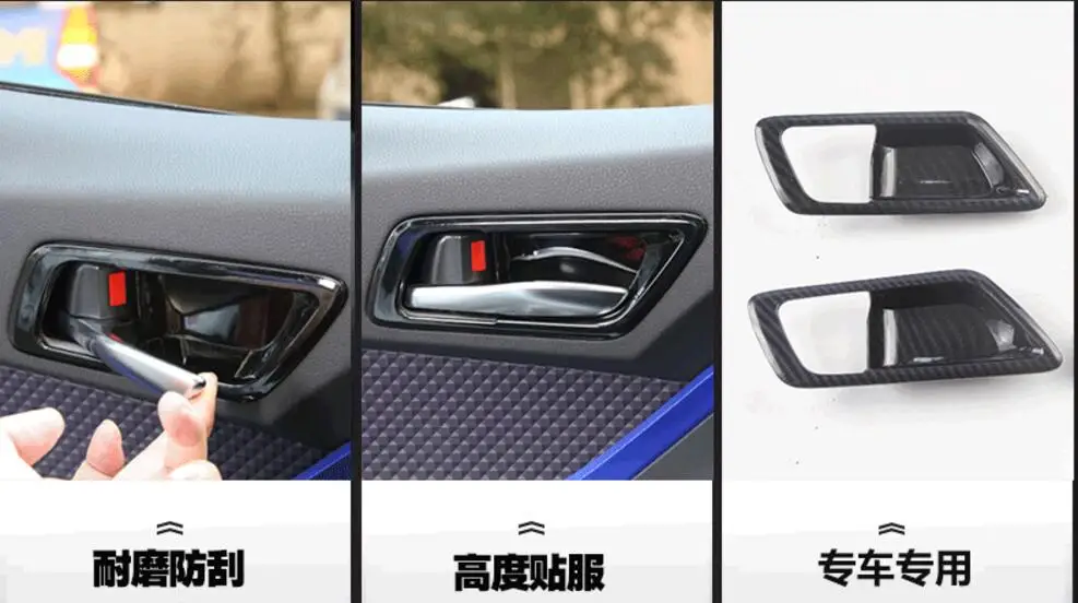 JINGHANG ABS Автомобильная внутренняя дверная чаша рельефная Накладка для отделки 4 шт. для TOYOTA C-HR CHR