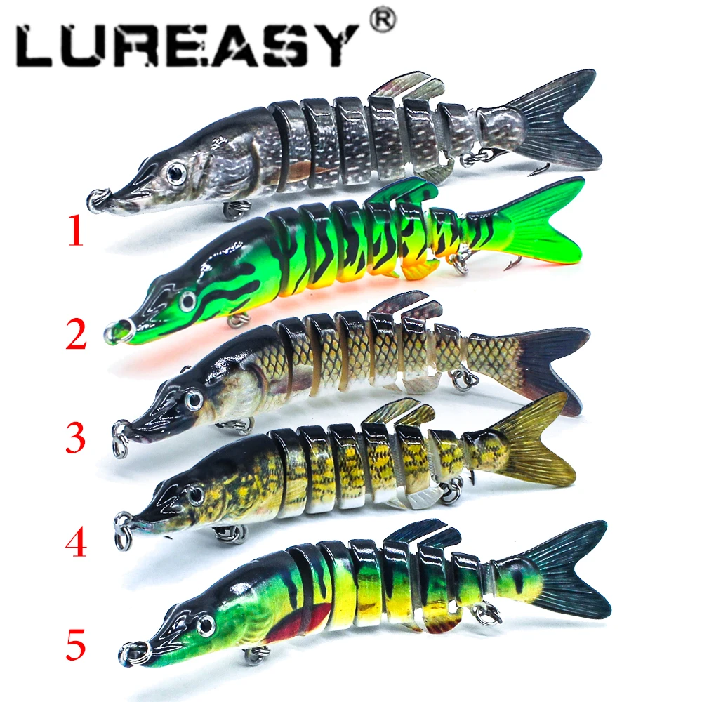 LUREASY 1 piece 11.5g / 13cm realistic multi-species fishing bait Parker Maskinonge Swimbait Crankbait hard fish | Спорт и