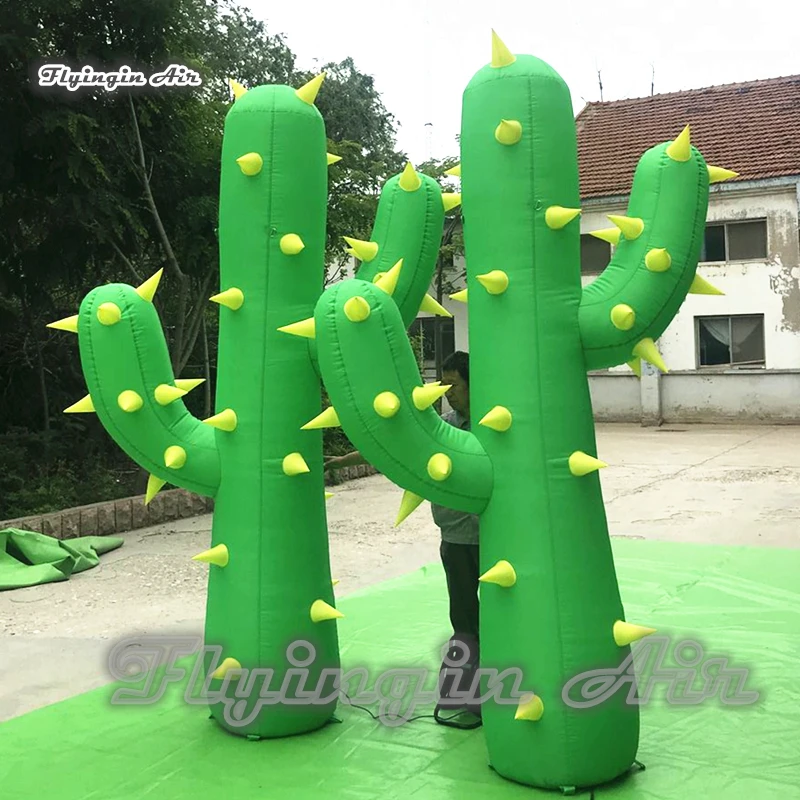 Искусственные надувные растения на заказ высота 3 м Зеленый Кактус для сцены