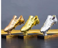 the west yong resin football world cup golden shoe award custom gift sports series fan trophy fans doll wholesale factory outle