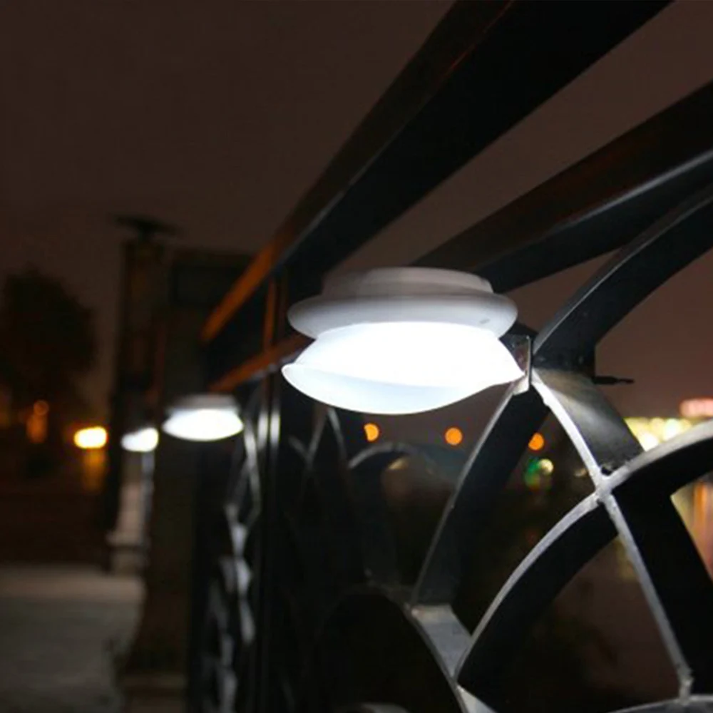 Уличные фонари LED Солнечная энергия перила лампа НЛО форма Наружное освещение