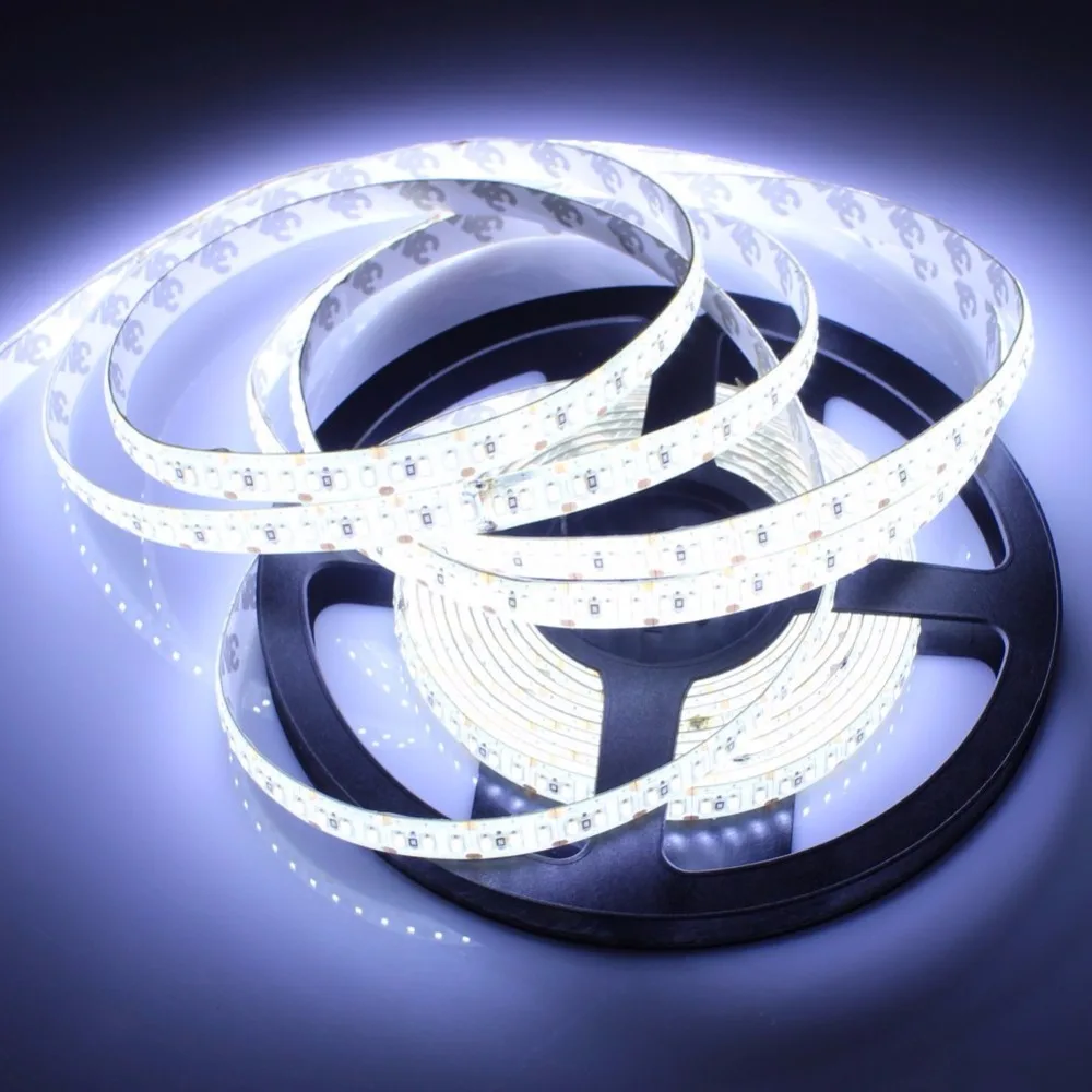 

Светодиодная ленсветильник smd 3014 led 5m Водонепроницаемая IP65 и не Водонепроницаемая IP20 DC 12V 3000K 6500K белый теплый белый