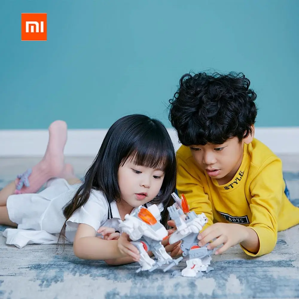 Xiaomi Mijia Bravokids робот строитель DIY строительные блоки РОБОТ строительство и кодирование комплект 54 в 1 костюм