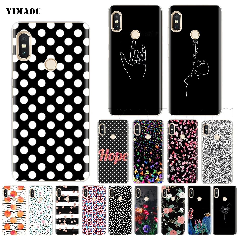 Чехол YIMAOC в горошек для Xiaomi Redmi Mi Note MAX 3 6a 7 8 9se mix 2s a1 a2 Lite mi6 mi8 se pocophone f1|Бамперы| |