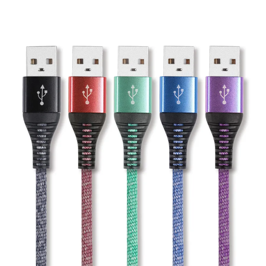 Olaudem Micro USB кабель с хлопковой оплеткой для android устройств 1 м Зарядка телефона