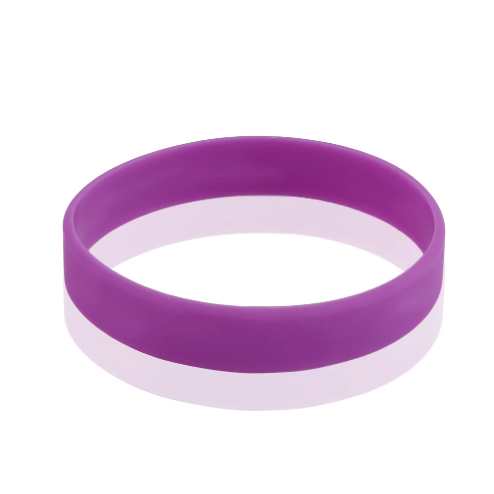 purple 1 шт силиконовые резиновые браслеты, новые баскетбольные спортивные повседневные браслеты, многоцветные Энергетические Браслеты для женщин и мужчин, подарки - Окраска металла: purple