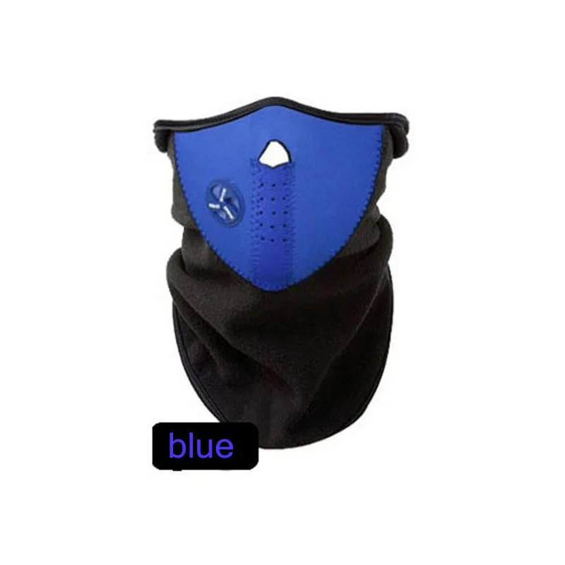 Синий Skull Ghost Mask Halloween Party Scary Horror Black Outdoor Bicycle Cycling Masks Ski Face Mask Cap Neck Ghost Scarf - Цвет: Синий