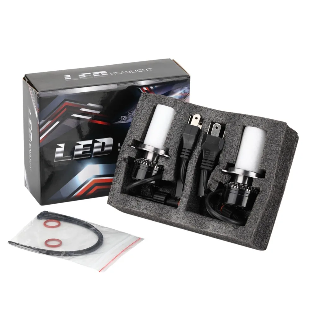 1 Pair LED Car Headlight Kit H4 HB2 9003 H7 High/low Conversion DC 12V 60W 6000K White N15 CSP Bulb | Автомобили и мотоциклы