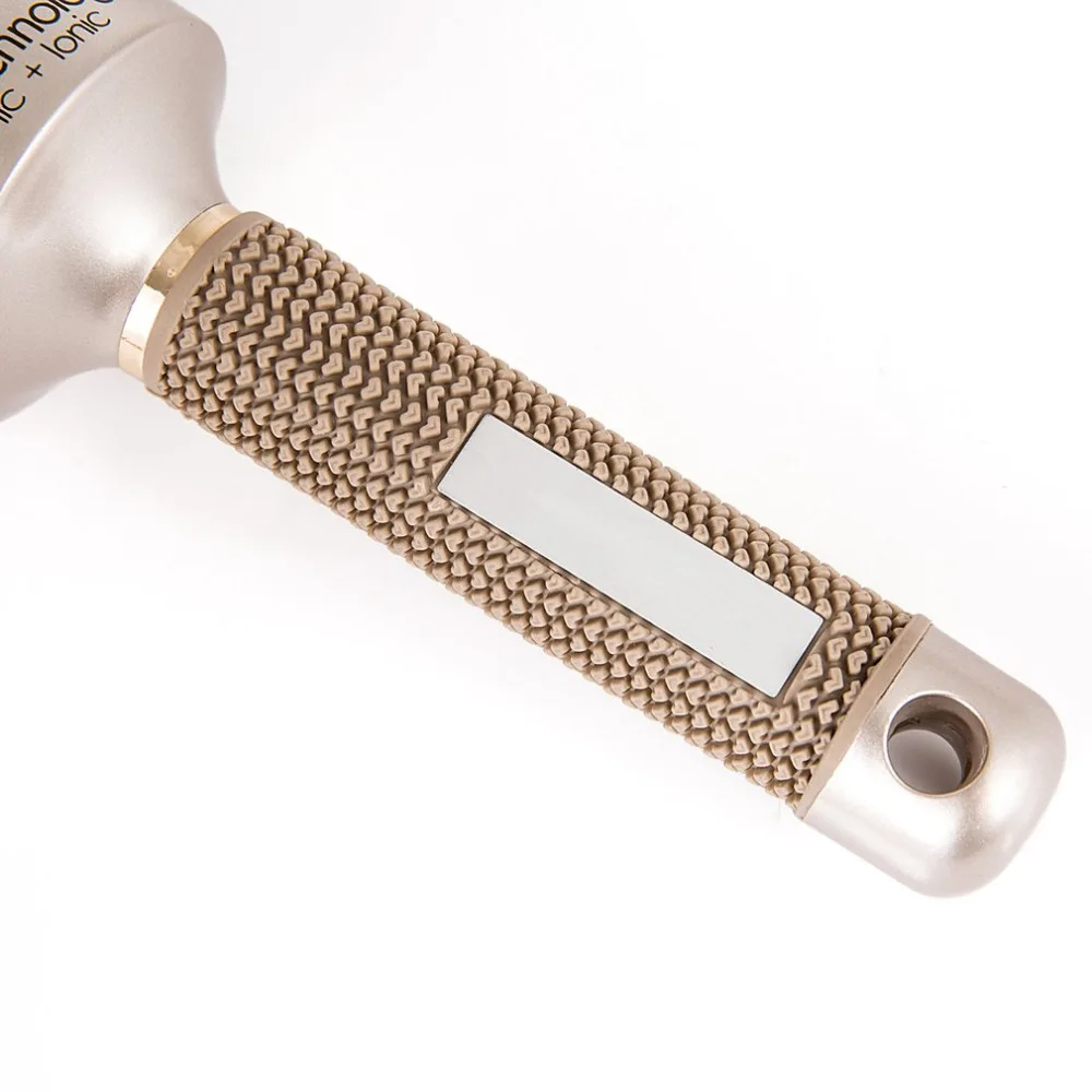 Керамическая алюминиевая расческа для волос круглая щетка с нейлоновой и