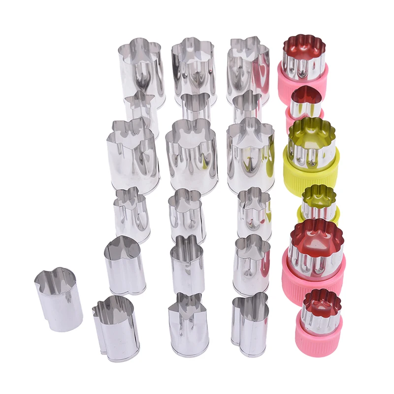 8 шт./компл. фотоформа цветы мультяшный резак форма из нержавеющей стали для