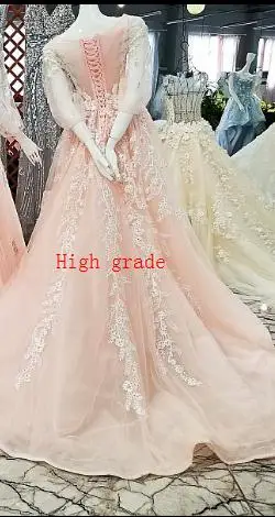 high grade LS00351 роскошные когда-либо красивые вечерние платья кружевные цветы щедрые - Цвет: high grade