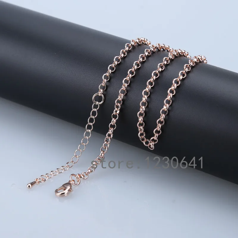 3 шт./компл. 32 дюйма медные цепочки розового золота серебряного цвета 85 см o стиль