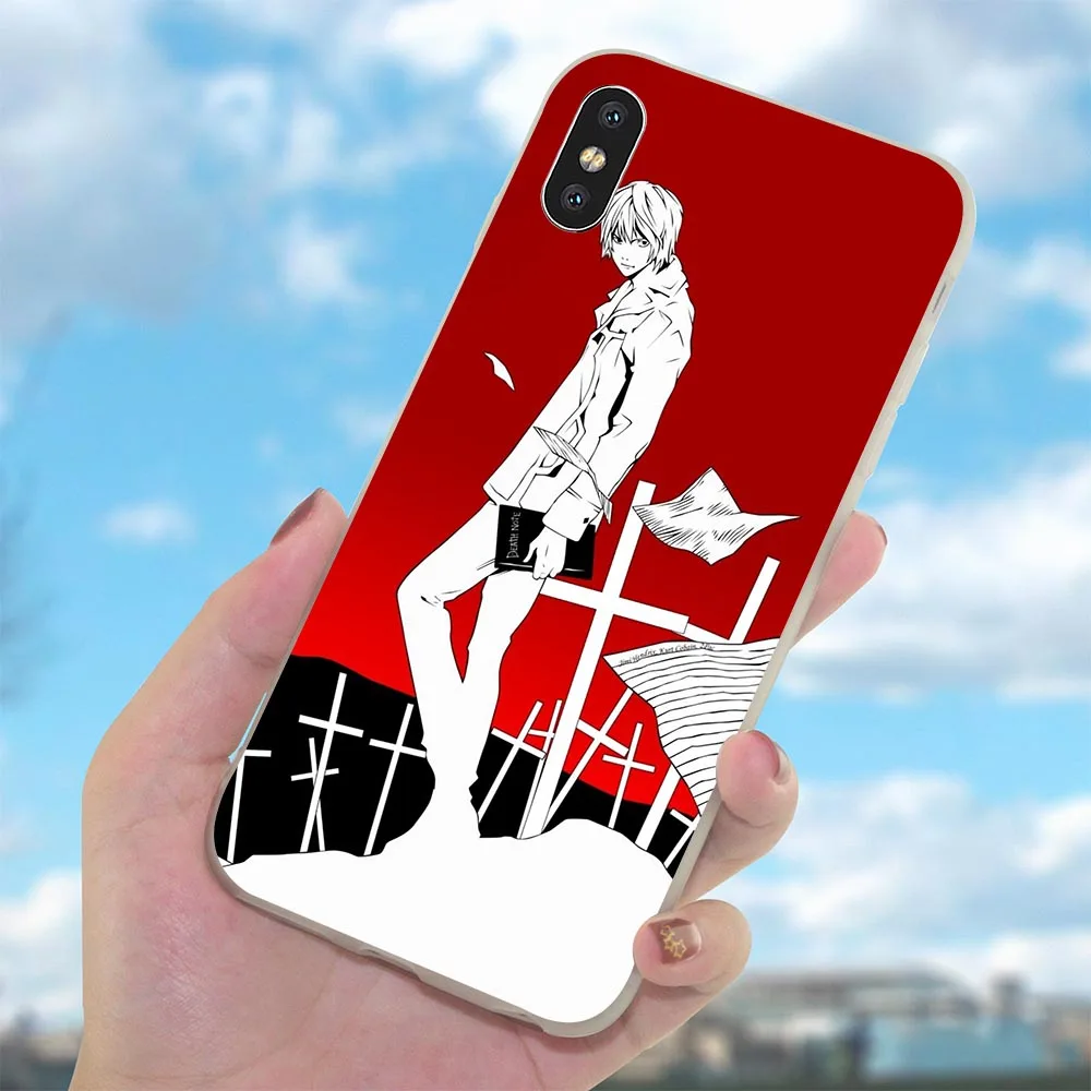 Мягкий силиконовый чехол из ТПУ для iPhone Xs с японским аниме Death Note|Бамперы| |