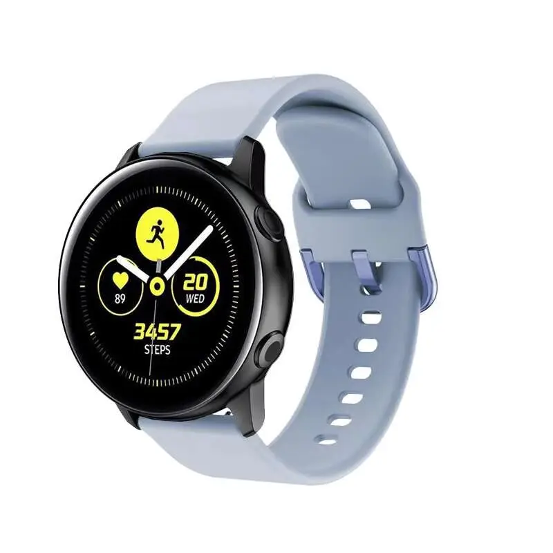 Спортивный силиконовый 20 мм ремешок для samsung Galaxy Watch 42 мм/Активный браслет для мужчин/женщин Замена мужчин t Регулируемый Браслет