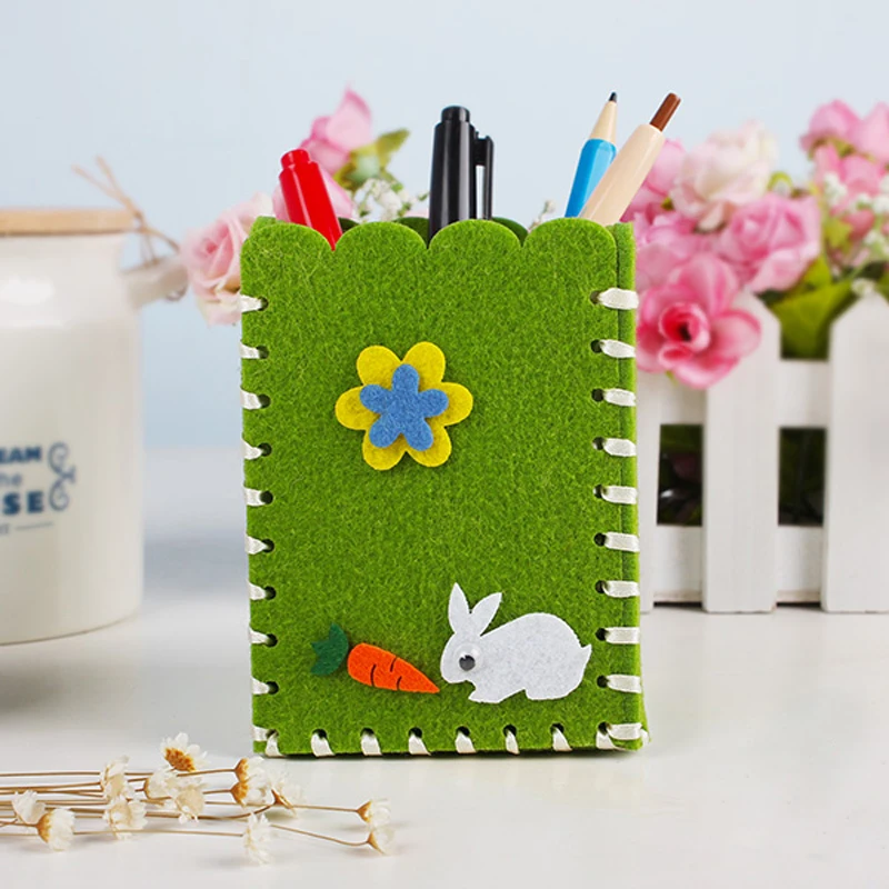 Бесплатная резка ткани Материал Упаковка ручная работа милый мультфильм ручка с