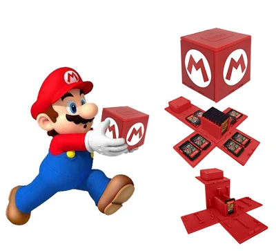 Противоударный чехол для игровых карт kingd Switch NS Switch, ультра-светильник, коробка для хранения карт для nintendo Switch, аксессуары для хранения игр - Цвет: Red A