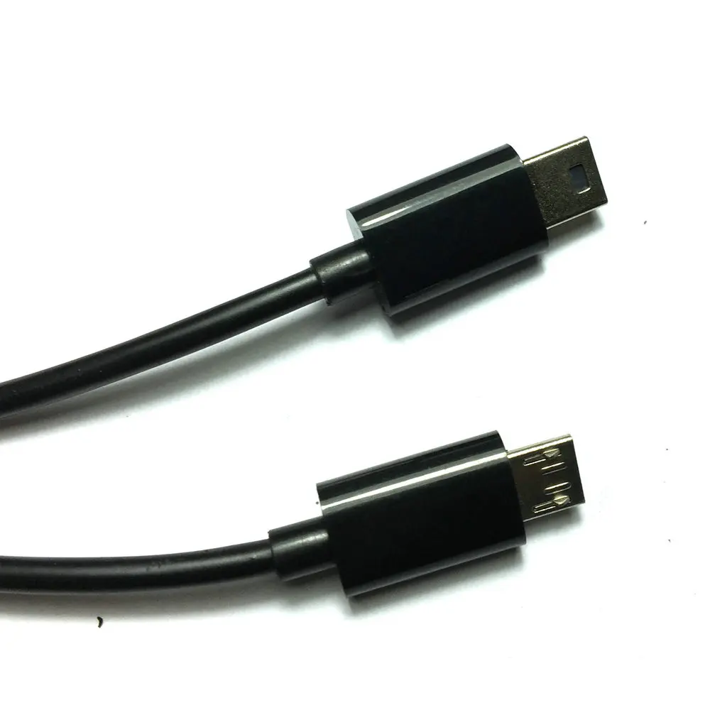 Новый универсальный черный USB A Male to Micro B + Mini Y split 1:2 кабель для зарядки питания|cable