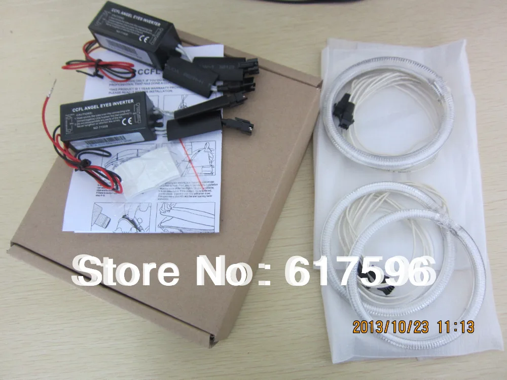 Super Bright Ccfl Angel Eyes Kit for Universal Halo Ring Car Headlight with 4 Rings and 2 Interver | Автомобили и мотоциклы