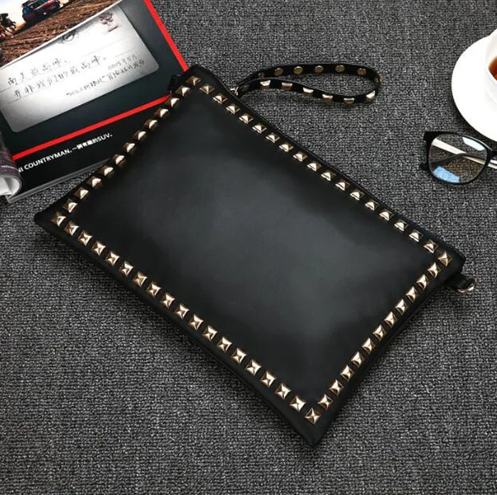 black Винтаж Для женщин Курьерские сумки Роскошный Кожаный клатч-конверт Bolsas Сумки CrossBody Bolsos - Цвет: black