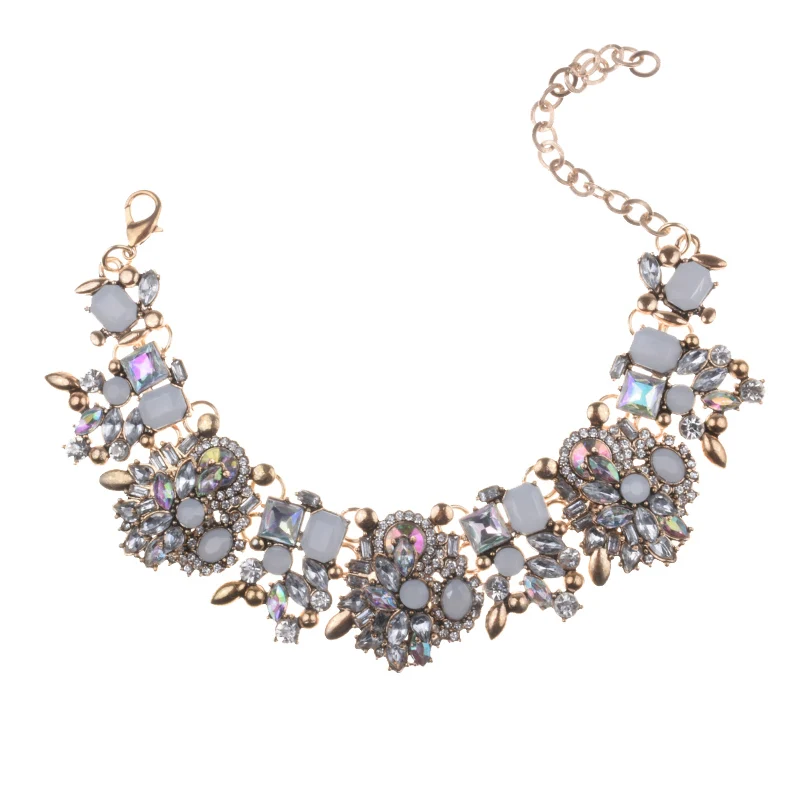 Роскошные Стразы Bijoux камни свободные модные серьги вечерние Ювелирные наборы ожерелье Браслеты Комплект сережек для женщин