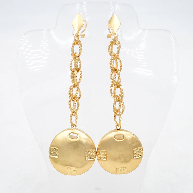 Sunny Jewelry модные ювелирные изделия 2020 женские длинные висячие серьги медные