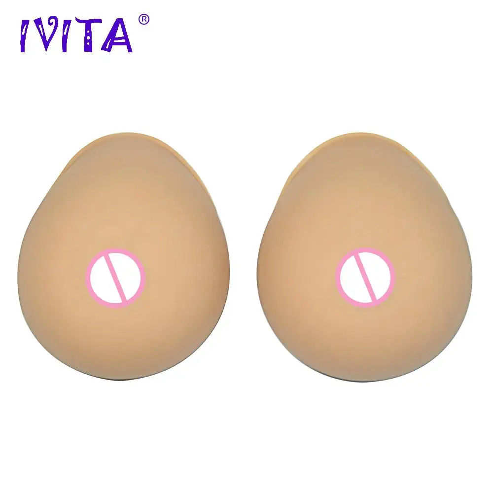 Силиконовая форма для груди от загара IVITA 2400 г мастэктомии косплея транссексуал