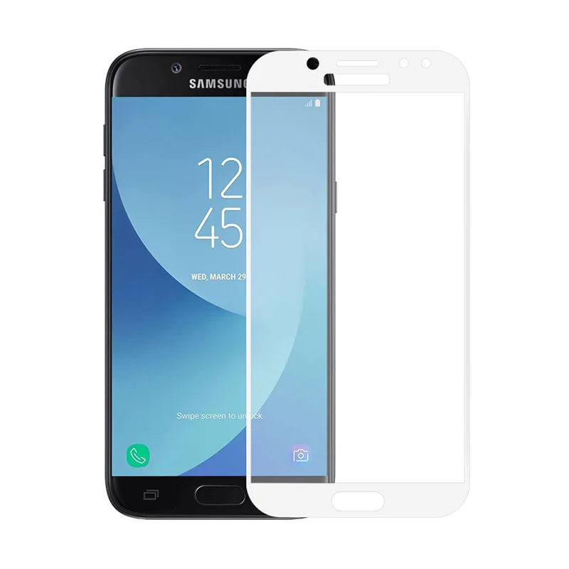 Защитное стекло для Samsung Galaxy J3 2017 закаленное 9H J330 J330F SM-J330F | Мобильные телефоны и
