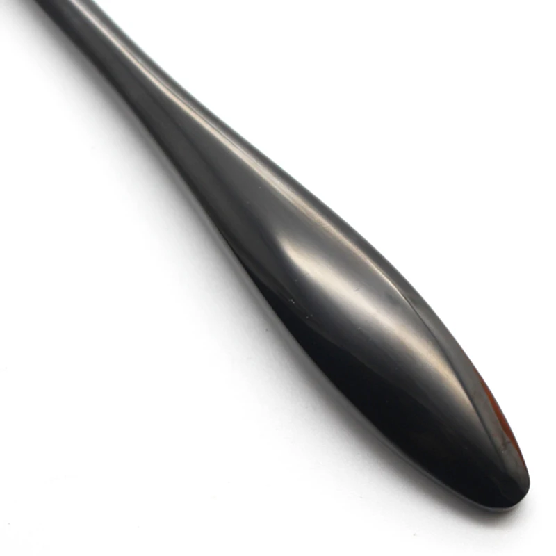 1 шт./лот черная сервировочная ложка из нержавеющей стали набор столовой посуды