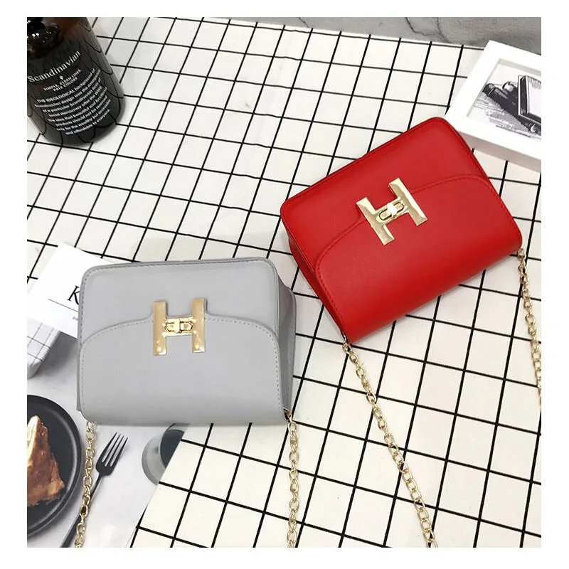 2019 New Fashion Girl Simple Flap Trend Women Handbags Lady Korean Chain Shoulder Bag Female Messenger Turn Lock Bags | Багаж и сумки