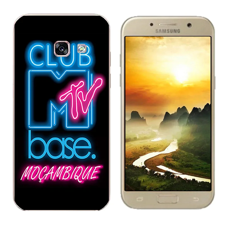 Для Samsung Galaxy A3 2017 чехол для телефона мягкий TPU силиконовый черный с буквенным