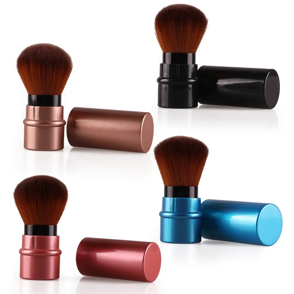 Мини Выдвижная основа для макияжа пудра румяна косметические кисти путешествий