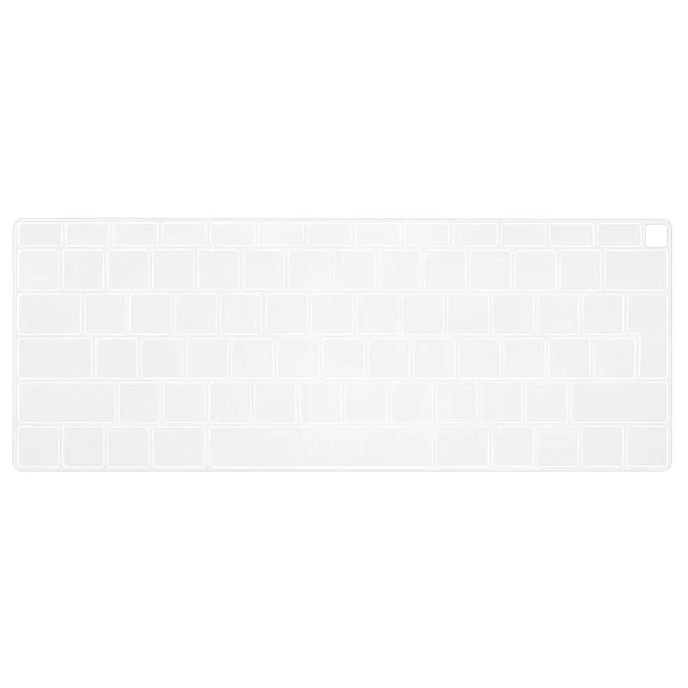 Прозрачный Чехол для ноутбука macbook air 1" пылеотталкивающая пленка кремниевый ноутбук Защитная пленка для клавиатуры Водонепроницаемая A1932 - Цвет: Прозрачный