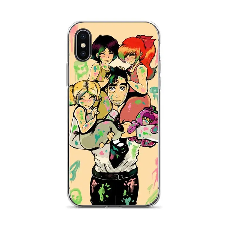 Чехол для телефона powerpuff girls Мягкий силиконовый чехол iPhone 6 plus 6s 7 8 X Coque