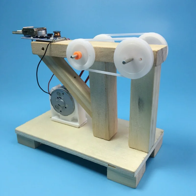 Дети DIY игрушка генератор Динамо Модель Дерево изобретение научный эксперимент